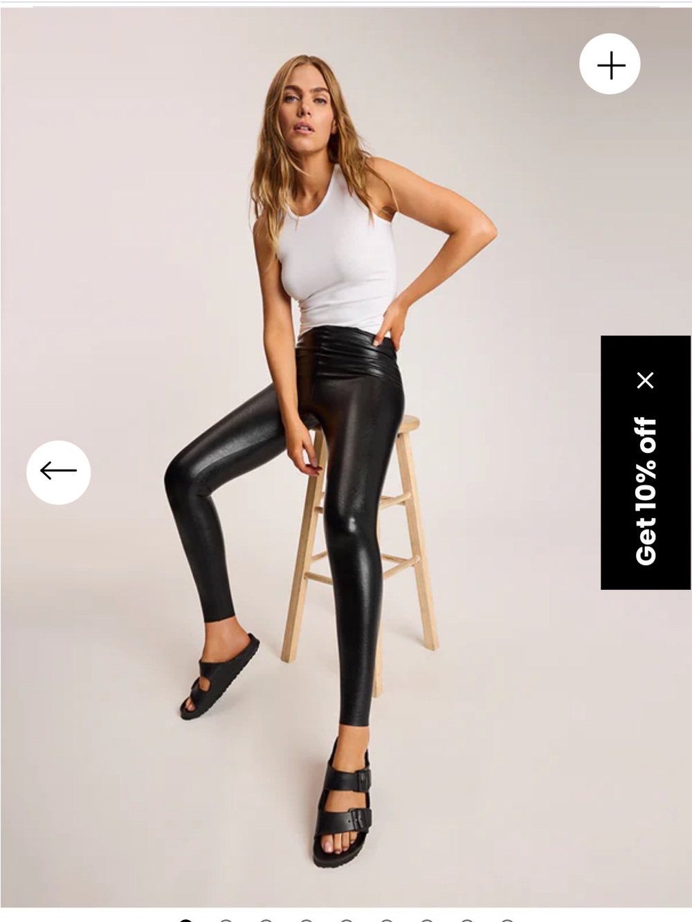 Commando Black Faux-Leather Leggings Size XL Extra Large